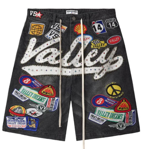 Vale Forever Black 1980s Jorts 'Black/Wash'