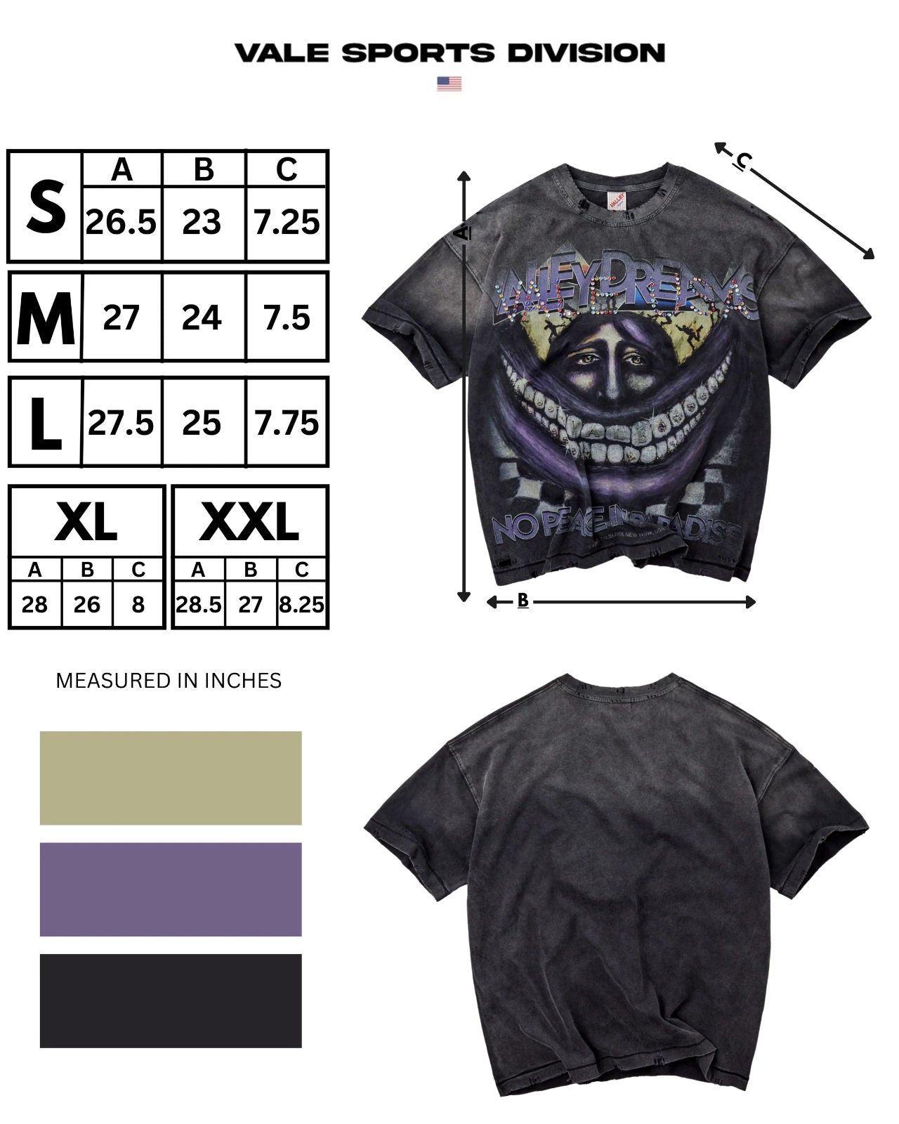 Vale Forever Smiley Face Tee