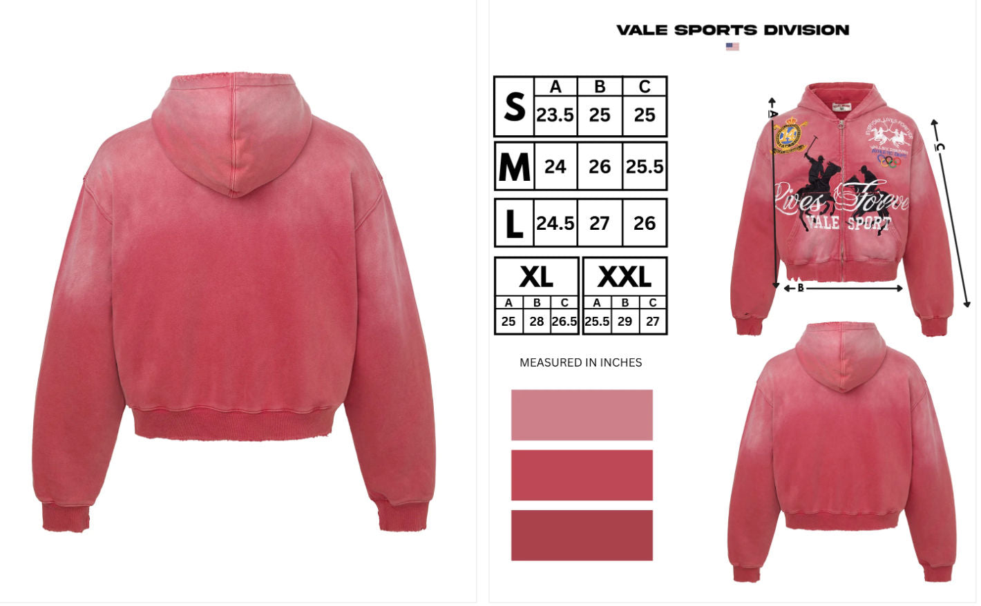 Vale Forever Rockefeller 'Red' Zip Up