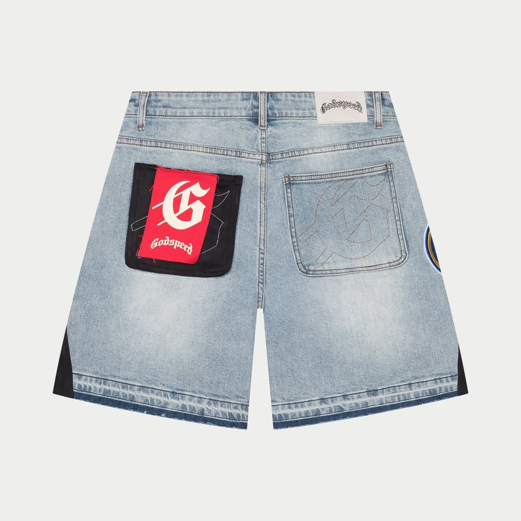 GodSpeed Patchwork Denim Shorts V2
