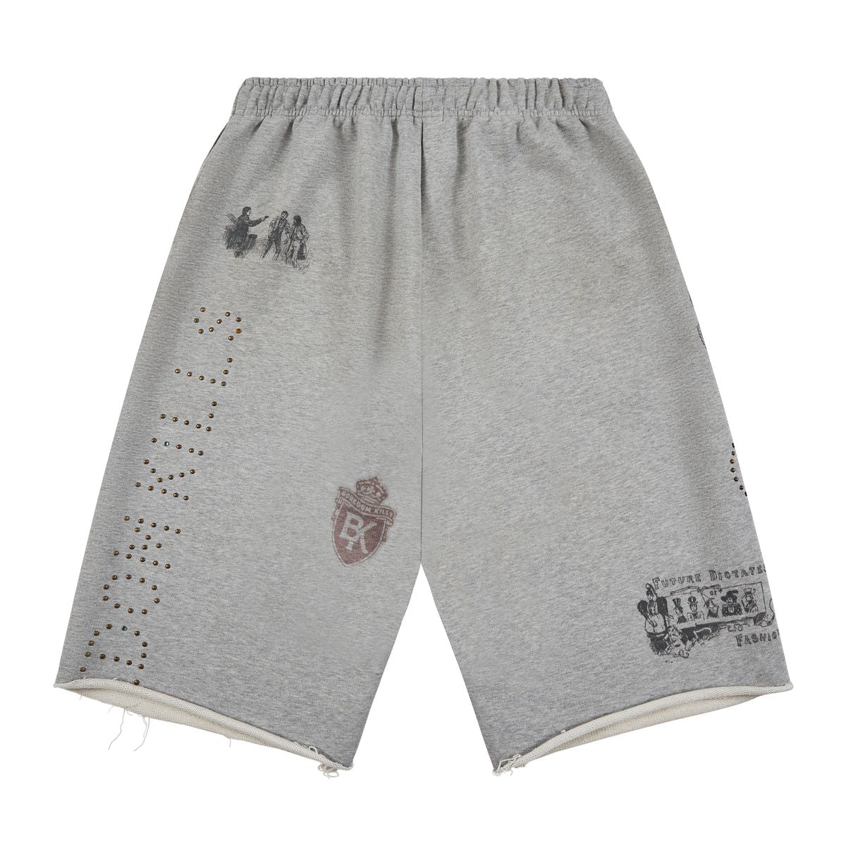 Boredom Kills Grey 4 QTR Sweat Shorts
