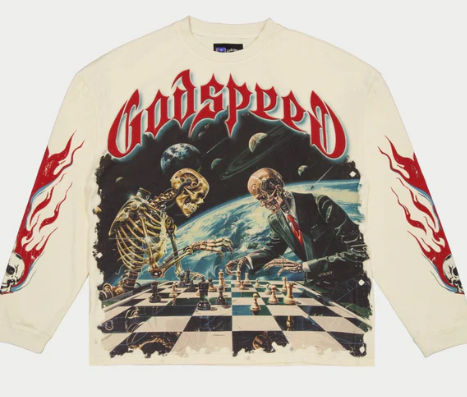 GODSPEED CHECKMATE BONE LONGSLEEVE T-SHIRT