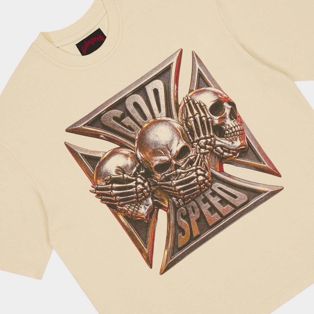 GodSpeed Omerta T-Shirt Bone