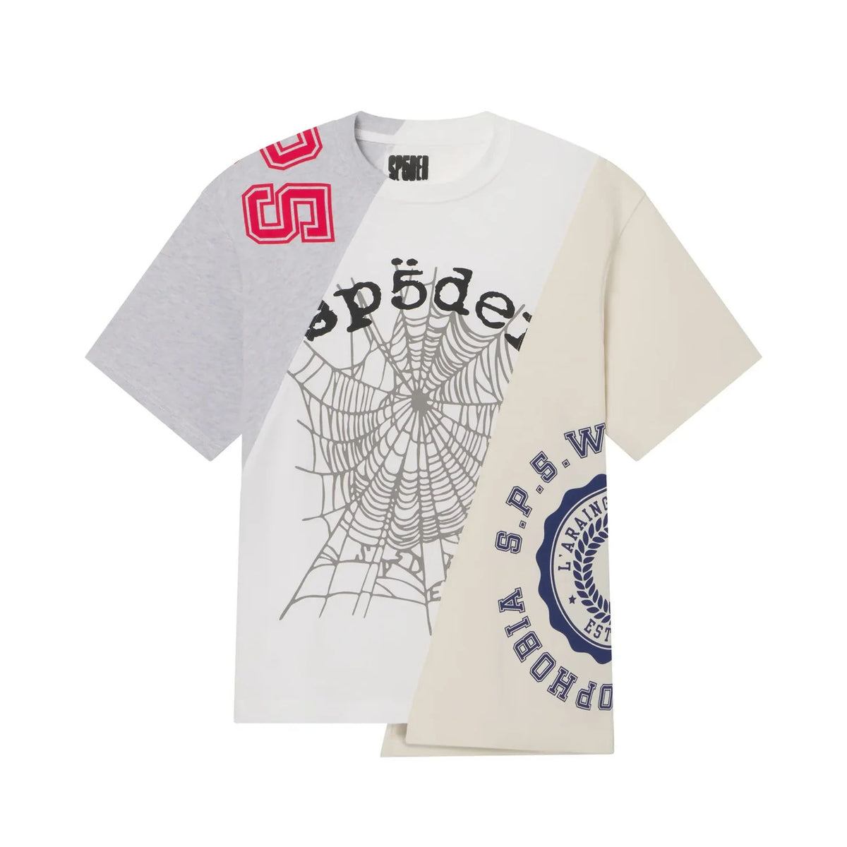 ASYMMETRICAL 5 TEE HEATHER GREY