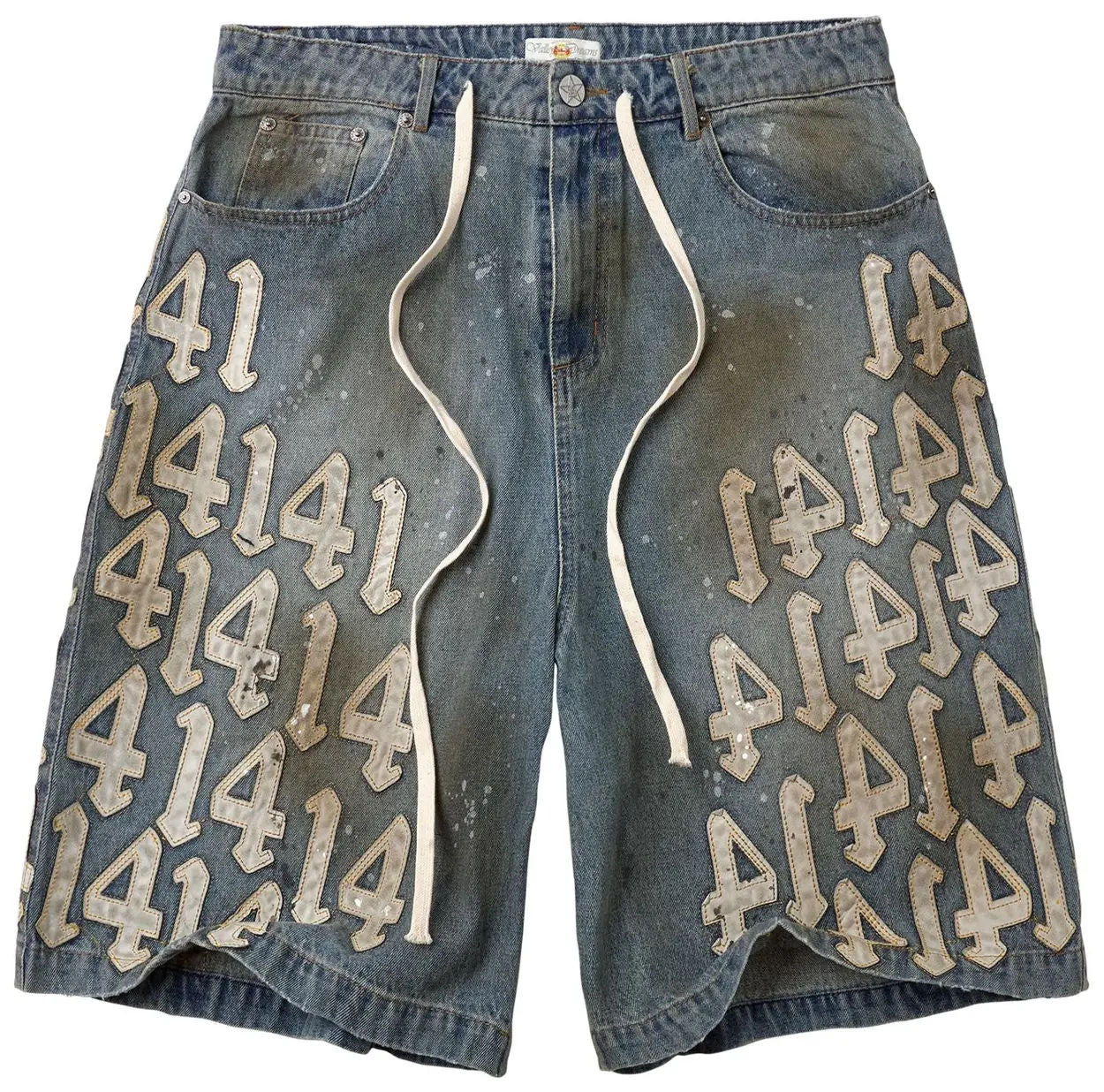 Vale Forever White Charm Jorts 'Mid Wash'