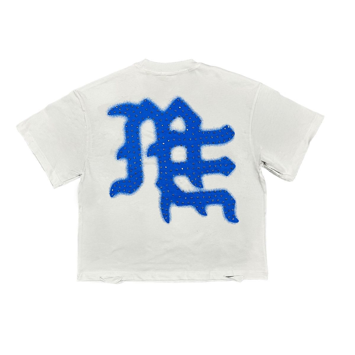 Mixed Emotion Blue End Rhine Stone Tee