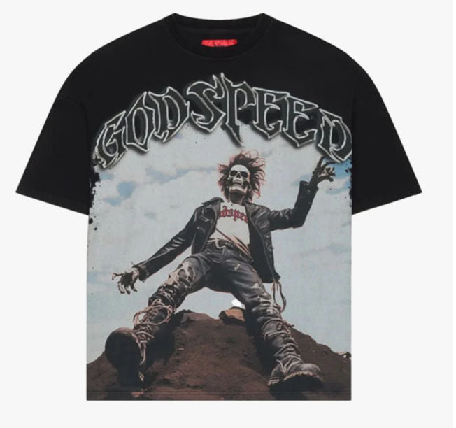 GODSPEED ROCKER TEE WASHED BLACK
