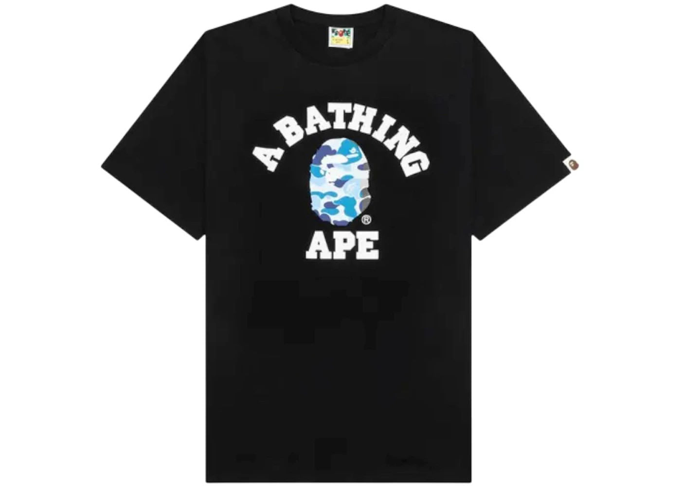 BAPE ABC Camo College Tee Black Blue White