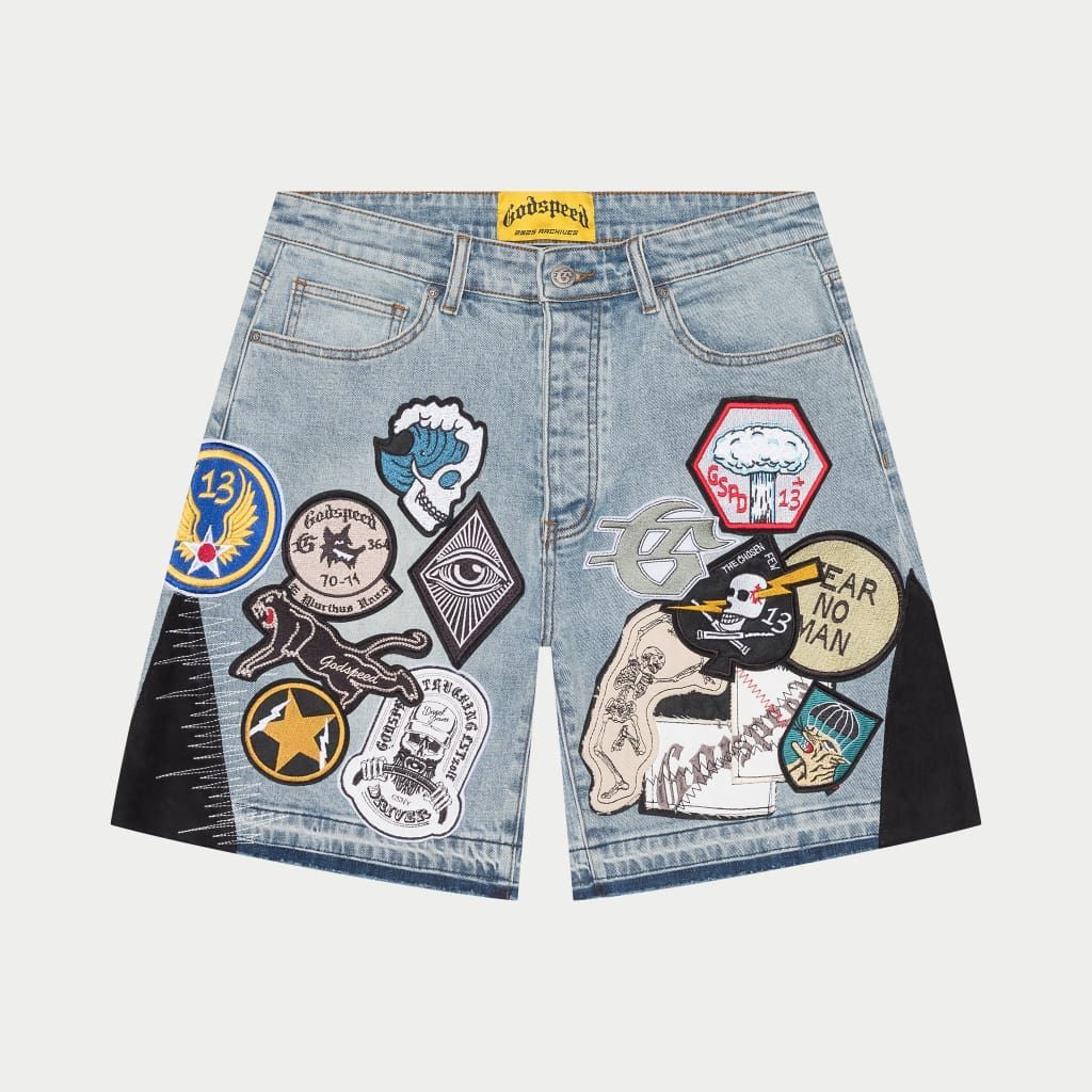 GodSpeed Patchwork Denim Shorts V2