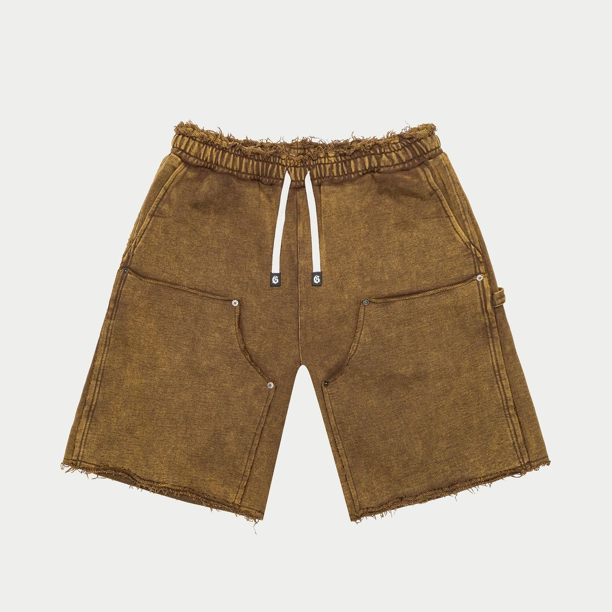 GodSpeed Carpenter Distressed Shorts (Muddy Brown Wash)