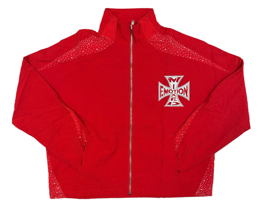 Mixed Emotion Classic Red Nylon Jacket