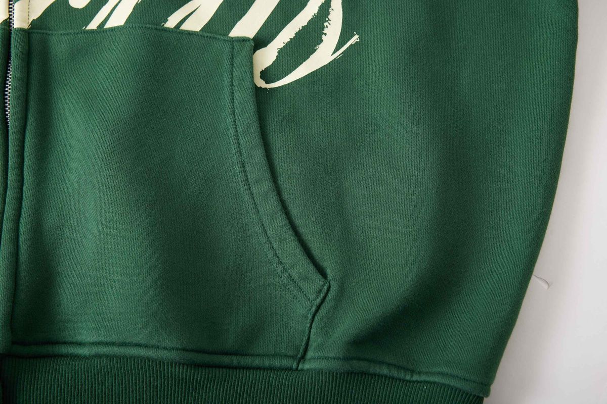 Azva Studios Hidden Crystal Zip Hoodie