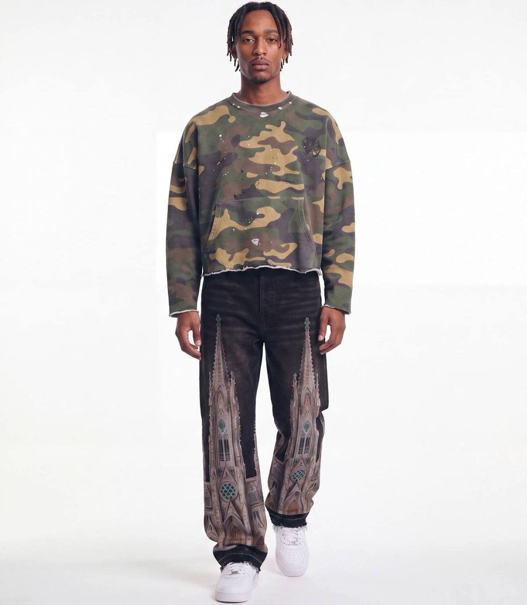 Saint Vanity Camo Crewneck