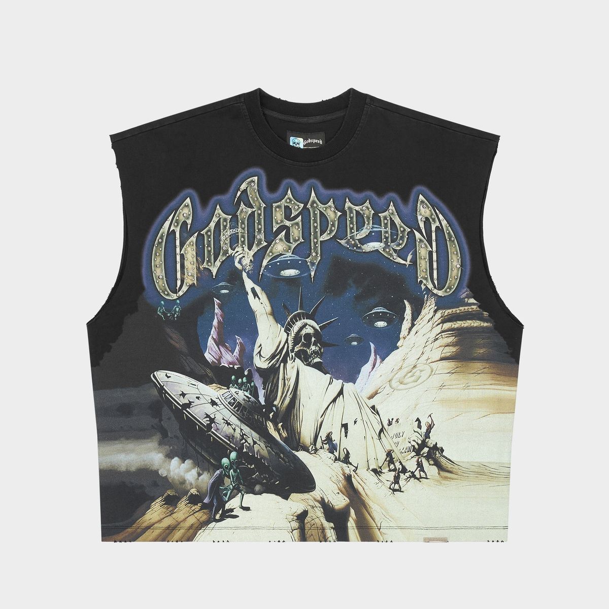 GodSpeed The Landing Sleeveless Black