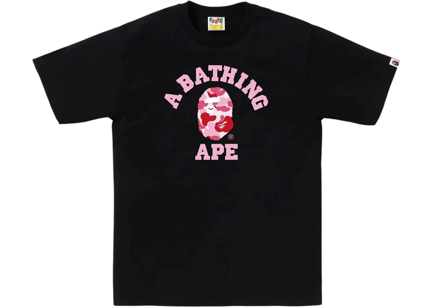 BAPE ABC Camo College Tee (SS25) Black/Pink
