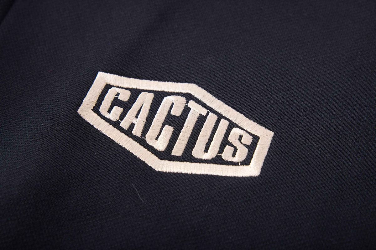Azva Studios Crystal Cactus Zip Hoodie Black