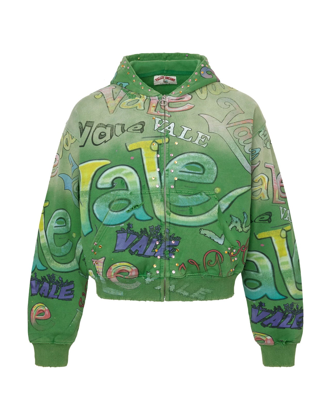 Vale Forever Spearmint Zip Up 'Green'