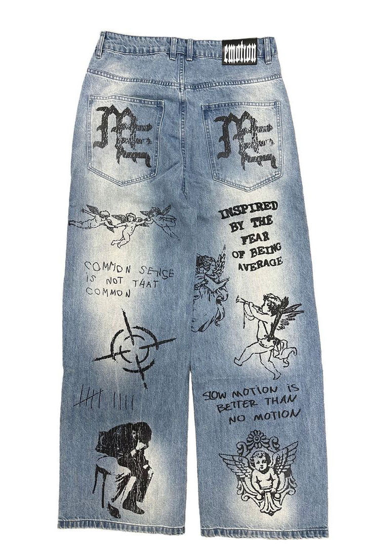 Mixed Emotion Blue "Canvas" Denim Blue