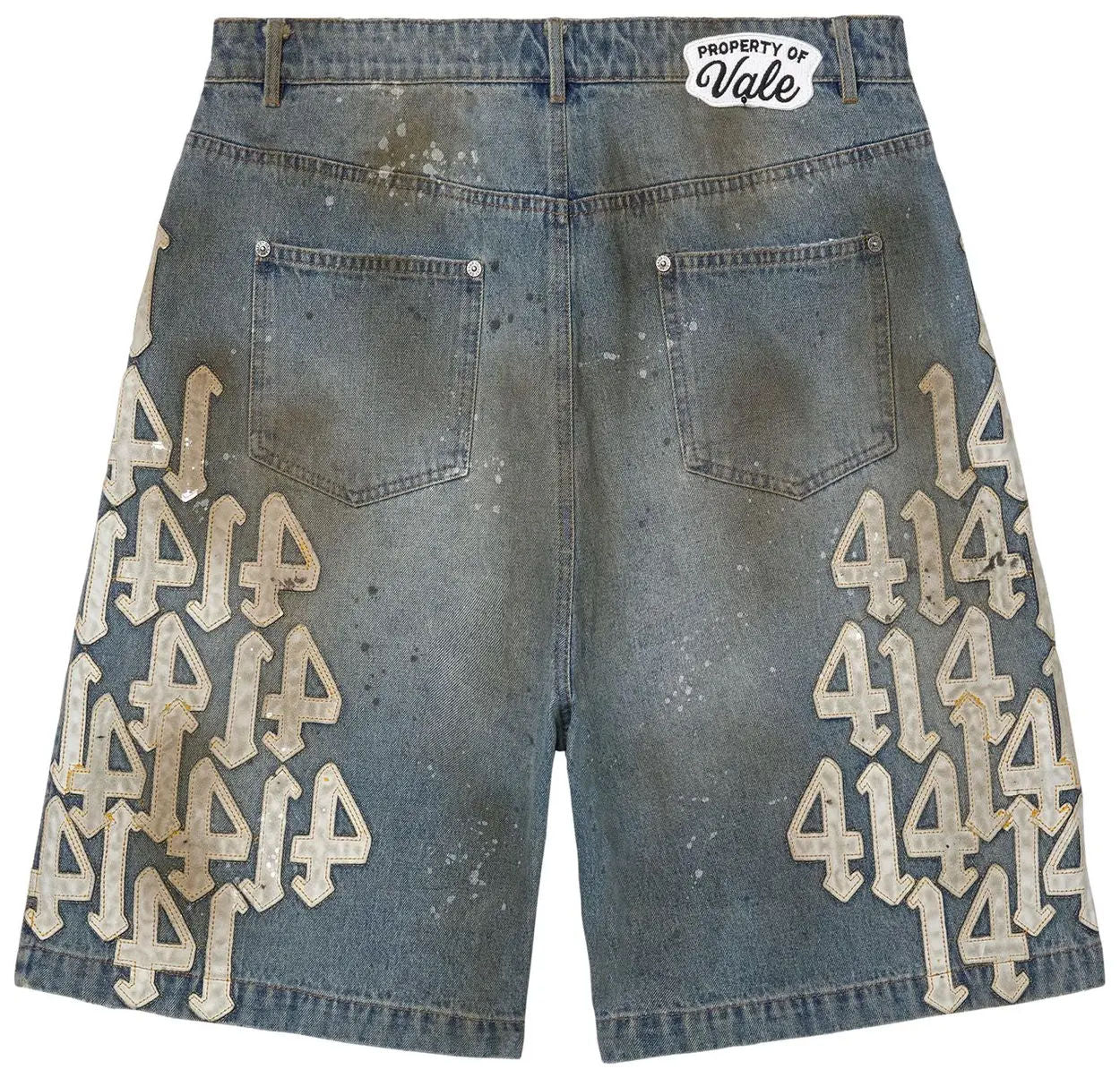 Vale Forever White Charm Jorts 'Mid Wash'