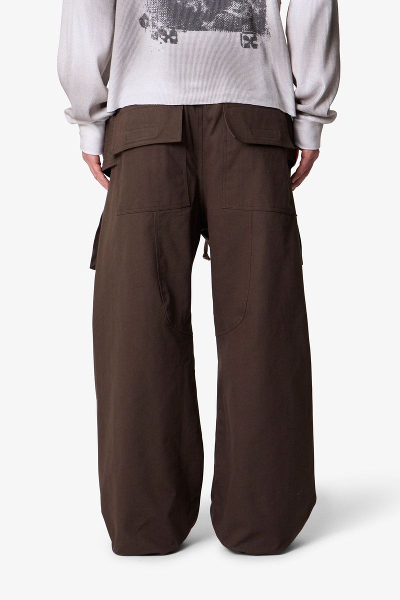 MNML Strapped Cargo Pants Brown