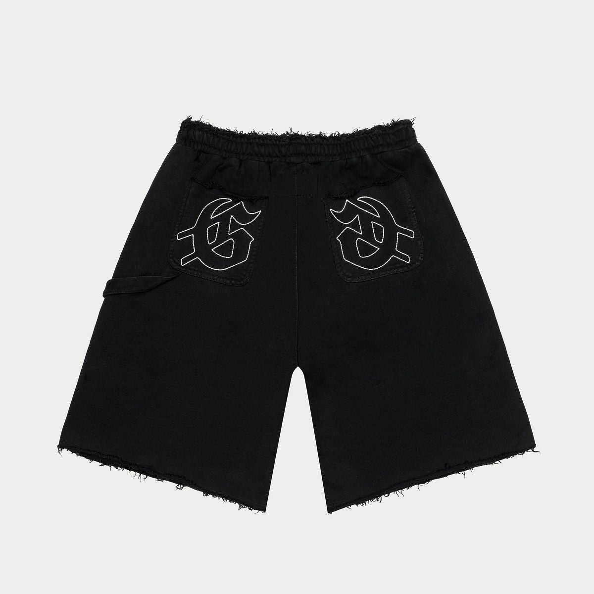 GodSpeed Distressed Carpenter Shorts Black