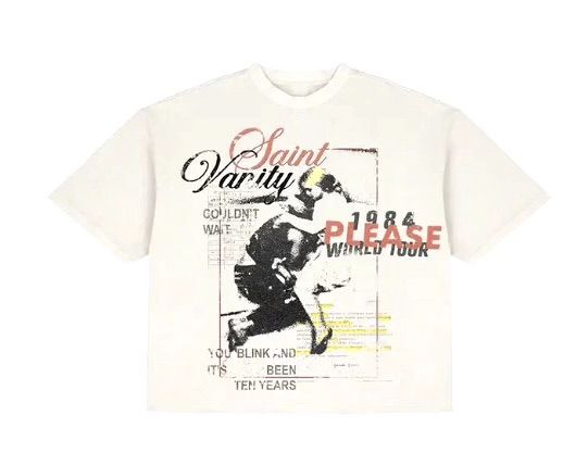 Saint Vanity Yes Please! Creme Tee