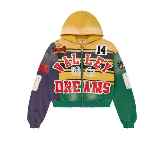 Vale Forever Collage Zip Up 'Mardi Gras'