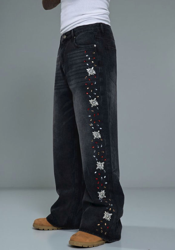 Fraternal Black Interstellar Jeans