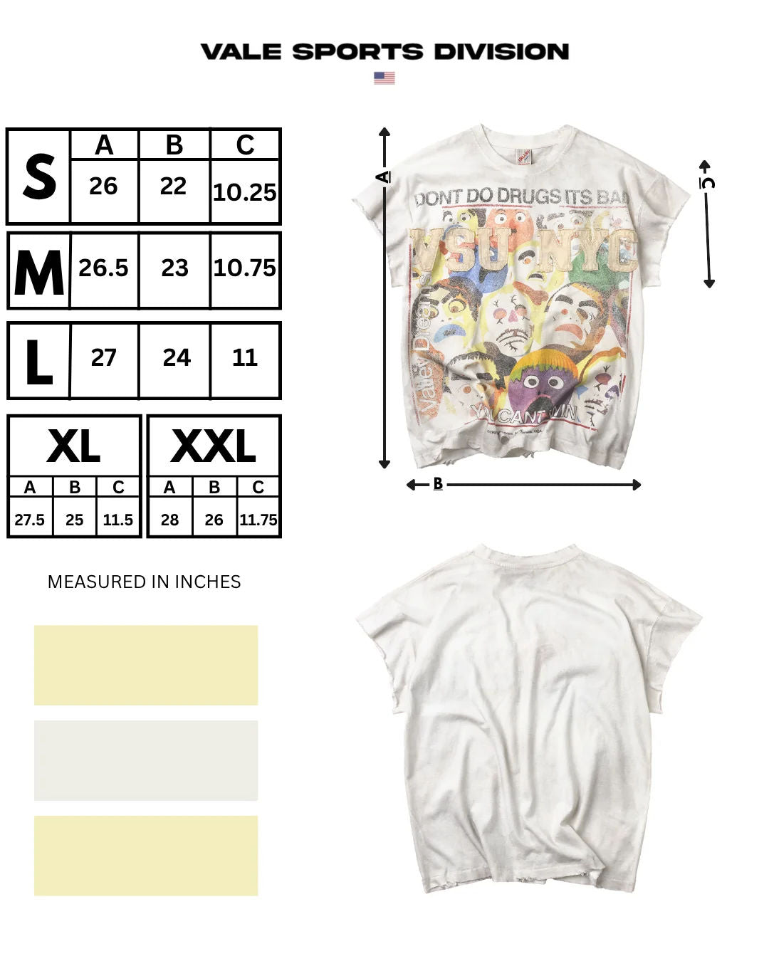 Vale Forever No Drugs Tank (White)