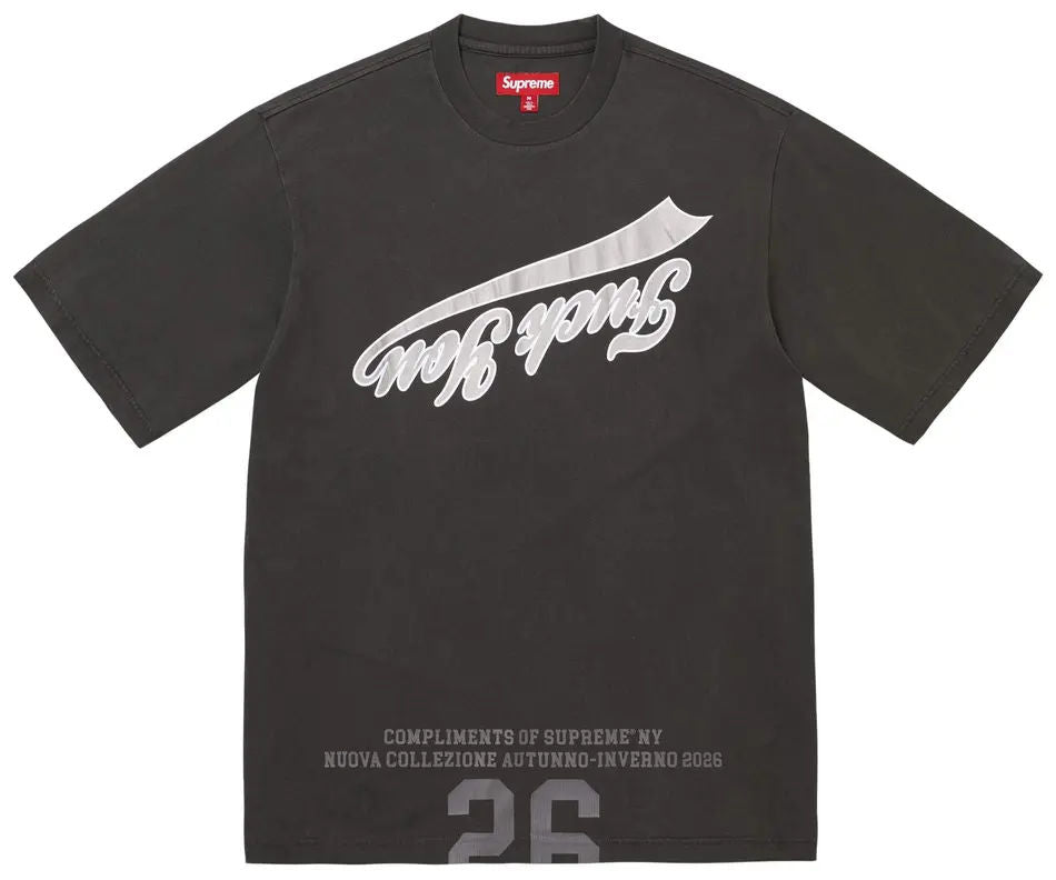 Supreme Cracked Flipped S/S Top Black