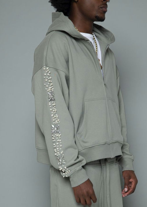 FRATERNAL GREY PEARL HOODIE