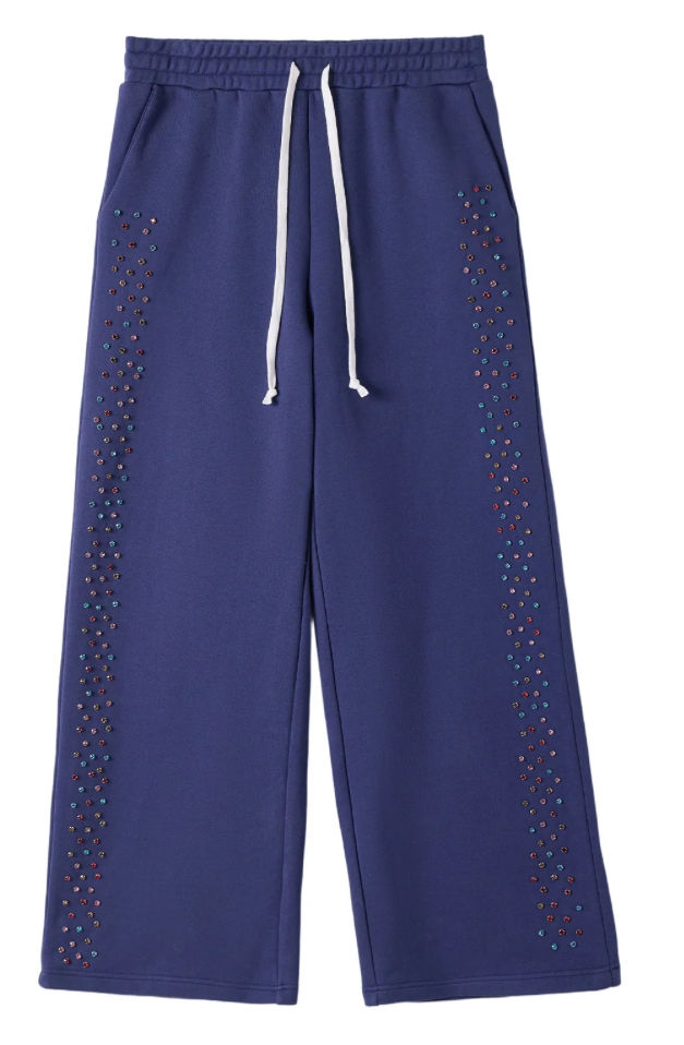 CRYSTAL CACTUS SWEATS - NAVY