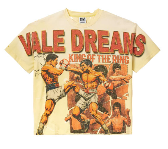 VALE FOREVER SUN SHATTERED FIST TEE 'CREAM'